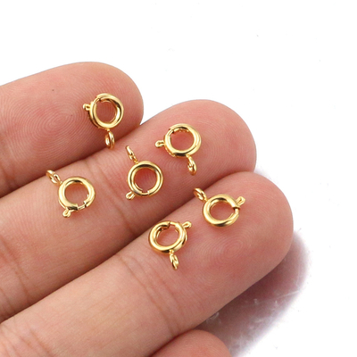 18K Gold Plated Spring Clamps Accessori fai da te fatti a mano 925 Sterling Silver Jewelry