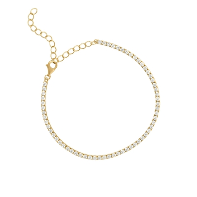 Bianco oro rivestito Maggio compleanno Smeraldo Cubo Zircon Regolabile Tenis Catena Braccialetto