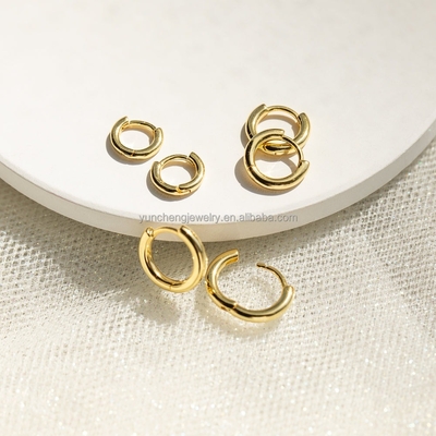 Gioielli d'argento finissimi Minimalista 18K Oro 9MM 11MM 13MM Hoop Set per FedEx DHL UPS TNT EMS Spedizione