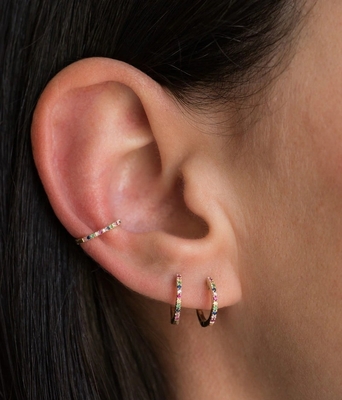 Gioielli per orecchie in argento sterling