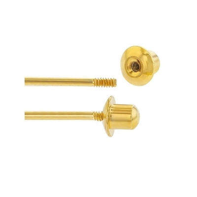 5MM 18k orecchini da bambino rivestiti d'oro per fiori Perfetto regalo per bambini in 925 sterling silver
