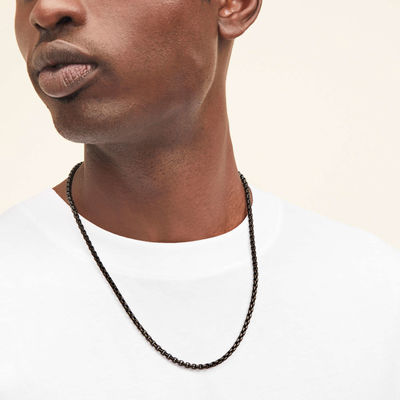 Manifattura 18K oro rivestito con scatola rotonda collana con spedizione veloce e logo personalizzabile