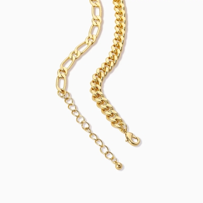 Collare a doppia catena placcato in oro da 18K per la collezione di accessori di moda femminile