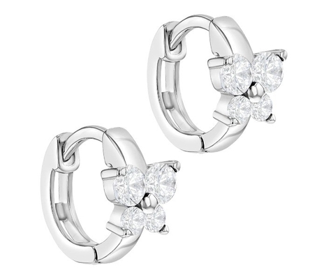 Sapphire Cubic Zircon Butterfly Huggies orecchini per occasione regalo