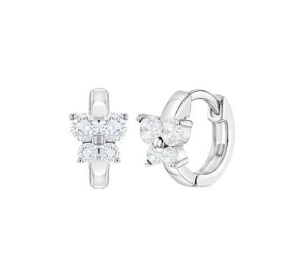 Sapphire Cubic Zircon Butterfly Huggies orecchini per occasione regalo