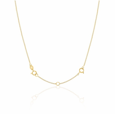 Pallato d' oro 925 Sterling Silver Bracelet e Necklace Catena di estensore per anniversario