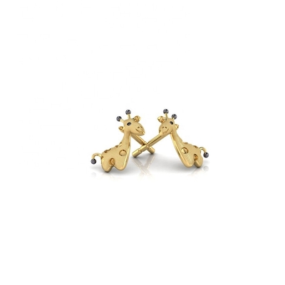 Tecnologia micro inserimento Argento Sterling Gioielli per bambini Giraffe Stud Orecchini