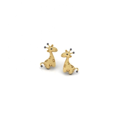 Tecnologia micro inserimento Argento Sterling Gioielli per bambini Giraffe Stud Orecchini