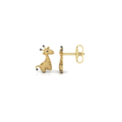 Tecnologia micro inserimento Argento Sterling Gioielli per bambini Giraffe Stud Orecchini