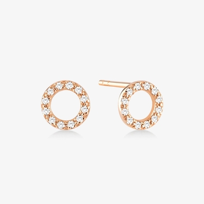 Orecchini in oro 18K 925 Sterling Silver Classic Stud per ragazze Accessori di moda