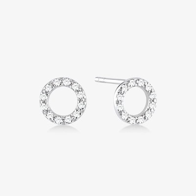 Orecchini in oro 18K 925 Sterling Silver Classic Stud per ragazze Accessori di moda
