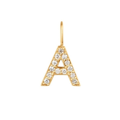 Nickel Free 925 Sterling Silver Letter Un Colletto Di diamanti