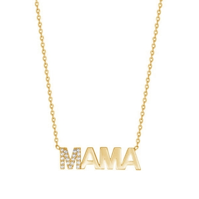 Fidanzamento 2022 Unico MAMA 18K Oro all'ingrosso Giorni della mamma Regali 925 Sterling Colletto d'argento Gioielli