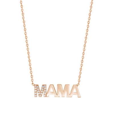 Fidanzamento 2022 Unico MAMA 18K Oro all'ingrosso Giorni della mamma Regali 925 Sterling Colletto d'argento Gioielli