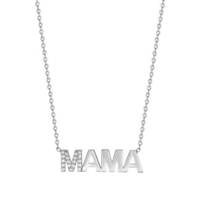 Fidanzamento 2022 Unico MAMA 18K Oro all'ingrosso Giorni della mamma Regali 925 Sterling Colletto d'argento Gioielli