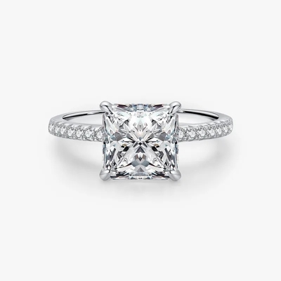 Eleganti anelli da sposa in argento sterling 925 tagliati al ghiaccio