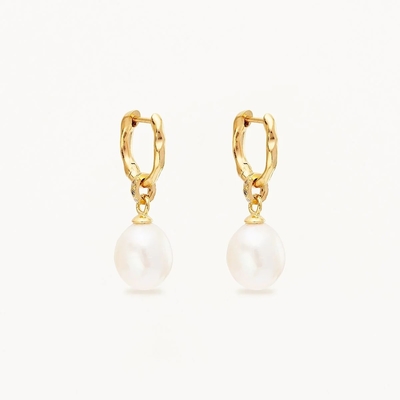 925 Cercei in argento con goccia di perla ZIRCON