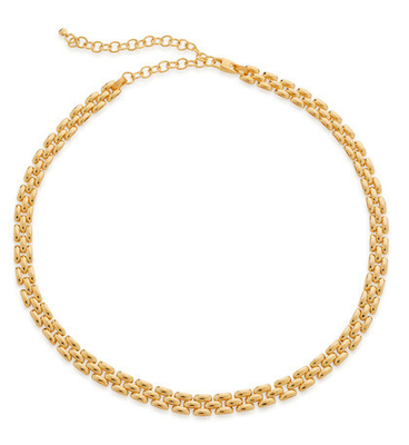 18K oro placcato donna moda più spessa catena di ottone pendenti collane