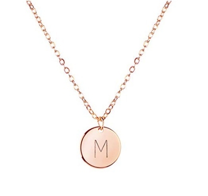10mm Disco di acciaio inossidabile Pendente iniziale 45CM + 5CM di acciaio inossidabile Pendente Collare