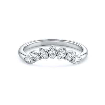 925 Sterling Silver CZ Gemstone Diamond Ring Anello di nozze impilabile Gioielli