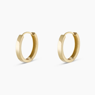 18K oro placcato semplice abbracci solidi orecchini di moda gioielli per ragazze design classico