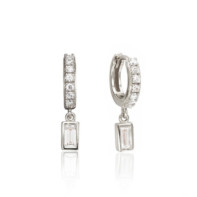 Orecchini in argento 925 dorato per l' anniversario, fidanzamento.