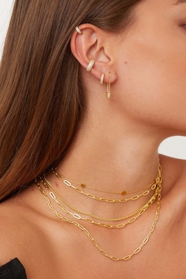 Orecchini in zirconia cubica in oro 18K ECO Friendly 925 Sterling Silver