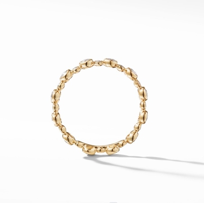 Classics Zircon Eternity Band Gioielli dorati US Size 10 Chiaro CZ Anello