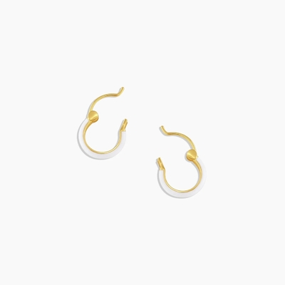 Orecchini a cerchiera in argento colorato 925 18K oro a stappa