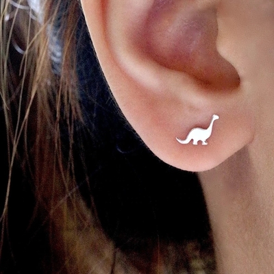 Orecchini di dinosauro per bambini 925 Sterling Silver Mini