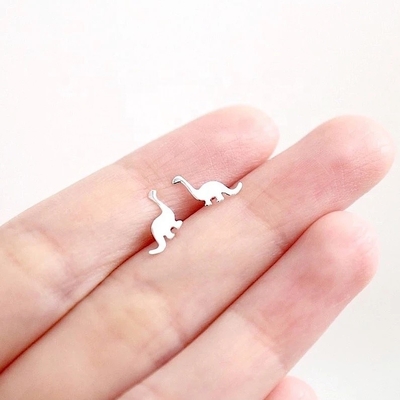 Orecchini di dinosauro per bambini 925 Sterling Silver Mini