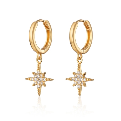 Orecchini per anelli di lusso Starburst 925