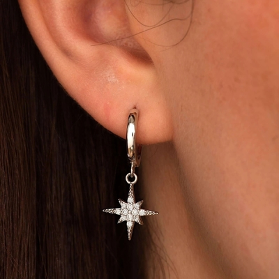 Orecchini per anelli di lusso Starburst 925