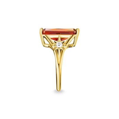Anello di fidanzamento femminile in argento sterling 925 con design di fascia alta