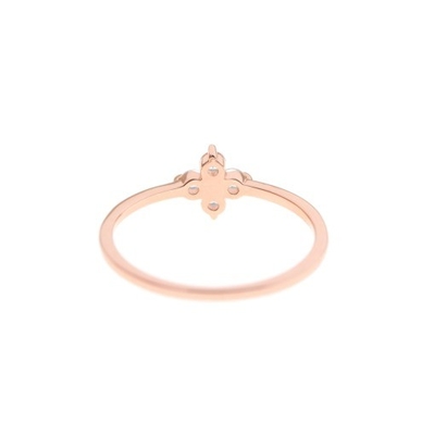 Elegantemente oro 18K Vermeil Quattro Topaze Gemstones Fiore 925 Sterling Silver Anelli