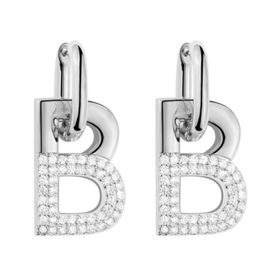 Accessori femminili B Orecchini in ottone con lettera iniziale personalizzata e rivestimento in oro
