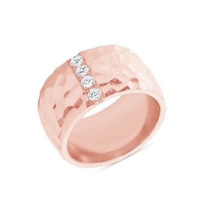 Dimensioni 6 - Dimensioni 10 Maschile Eternity Band 18K Anelli in ottone placcati in oro