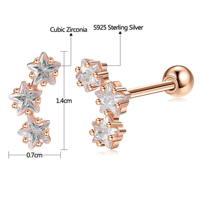 Orecchini in zirconia cubica per donne accessori