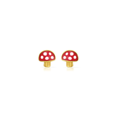 Orecchini a fungo 925 per bambini Orecchini in argento sterling