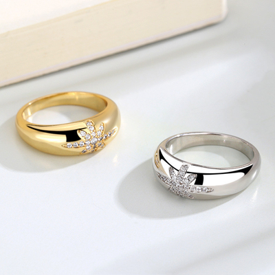 Unisex Alibaba-Online-Shopping Anelli in oro Starburst in argento 925