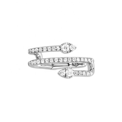 Cuff di orecchie a lacrime di diamante in argento sterling 925 per le opzioni di rivestimento del matrimonio