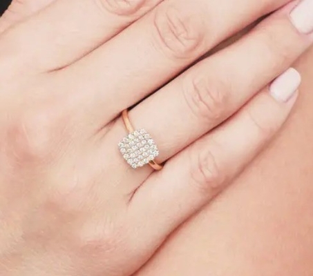 2024 Anelli Brasiliani Pave Bianco CZ Anello d'argento per gioielleria di lusso Accessoiri di moda