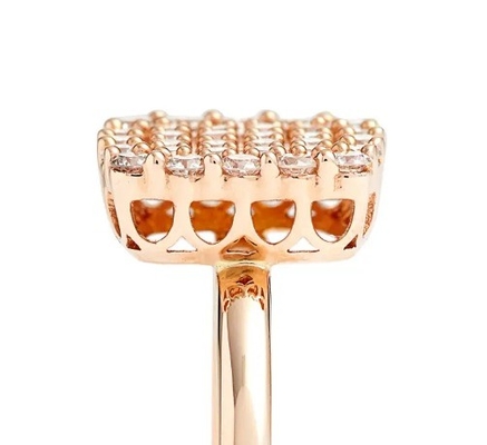 2024 Anelli Brasiliani Pave Bianco CZ Anello d'argento per gioielleria di lusso Accessoiri di moda