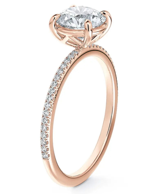 925 Sterling Silver Brasile Rondo Bianco CZ Anello di fidanzamento Gioielli pregiati Accessori