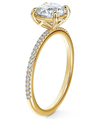 925 Sterling Silver Brasile Rondo Bianco CZ Anello di fidanzamento Gioielli pregiati Accessori