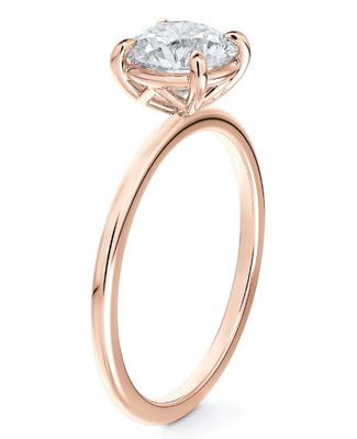 925 Sterling Silver Brasile Rondo Bianco CZ Anello di fidanzamento Gioielli pregiati Accessori