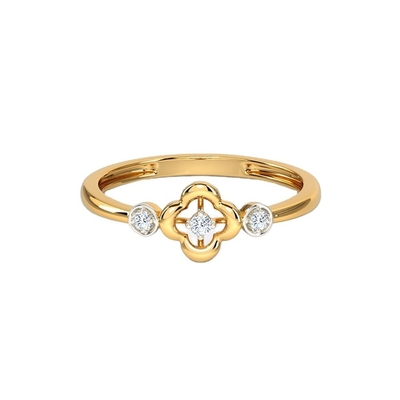 Anelli per Unisex 925 Sterling Silver Triad Clover Ring su Brazilian Ring Band Gioielli