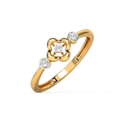 Anelli per Unisex 925 Sterling Silver Triad Clover Ring su Brazilian Ring Band Gioielli
