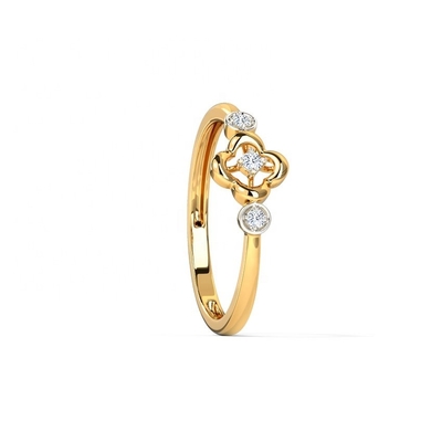 Anelli per Unisex 925 Sterling Silver Triad Clover Ring su Brazilian Ring Band Gioielli