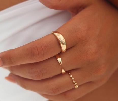 Eternity Band Anelli Brasiliani 18K Oro Gioielli Stella 925 Sterling Silver Dome Anello Donne